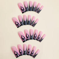 Uñas postizas francesas para mujer, decoración de uñas artificiales extraíbles para salón de belleza, experto e ingenuo - details 5