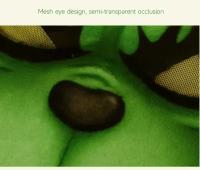 Gorro navideño de Santa Grinch para cosplay de monstruo de pelo verde - details 4