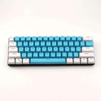 106 Keys Blue White Keycaps PBT Specials Keycap Backlit Two-Color Key Caps For MX Switch - details 0