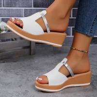 Zapatillas de verano para mujer, zapatos informales con tacón de cuña a la moda - details 4
