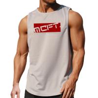 Men Summer Quick Dry Vest Mesh Gym Clothing Sports Tank Tops Bodybuilding Sleeveless Shirt Fitness Men's Muscle Stringer Tanktop - details 6