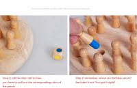 Juguete de habilidad cognitiva para niños, juego de ajedrez con memoria de madera, divertido juego de mesa de bloques, juguetes - details 2