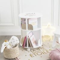 Redonda con Ruedas para organizar Libros – Habitación Infantil (Blanco y Gris) - details 7