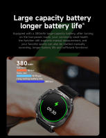 Reloj inteligente ET492 para hombre y mujer, dispositivo con asistente de voz NFC, detección de ritmo cardíaco, llamada de emergencia SOS, linterna, AMOLED, novedad de 2025 - details 18