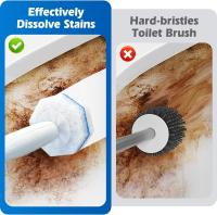 40 Pcs Limpieza De Inodoro Con Varita Deschirable Compatible Con Escobas De Inodoro Clorox Cabeza De Escoba Para Limpieza Doméstica Material Plástico - details 2