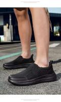 Zapatos deportivos grandes de moda para hombre con parte superior de malla transpirable, suela ligera de EVA, cordones, correr suave, primavera y verano - details 7