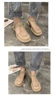 Sandalias de Punta Cerrada para Mujer Zapatos Negros, Transpirables, Moda Media, Planos, Cómodos con Hebilla Exterior - details 5