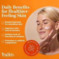 TruSkin Crema de vitamina C para la cara – Hidratante iluminador, antienvejecimiento, hidratante, crema antiarrugas para la piel – Vitamina B5, vitamina E, aceite de jojoba, aloe vera y té verde, 4 fl oz - details 2
