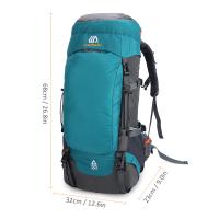 Mochila de viaje multifuncional para hombres y mujeres, mochila de 65 litros, impermeable, para camping, senderismo y viajes - details 7