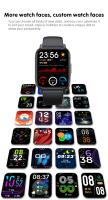Reloj inteligente con pantalla completamente táctil de 1,69 pulgadas, oxígeno, presión arterial, prueba de frecuencia cardíaca, recordatorio de llamadas entrantes, IP67 - details 6