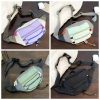 Bolso de pecho para hombre con contraste de Color de retales, riñonera de nailon Y2k para exteriores, bandolera con correa ajustable, bolso deportivo para caminar y montar - details 1