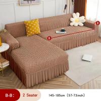 Funda de Sofá Seersucker 3D Funda Antideslizante con Estera para Dormitorio - details 3
