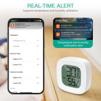 ORIA Termómetro Higrómetro Digital, Bluetooth Sensor de Humedad de Temperatura con Pantalla LCD, Termometro Inalámbrica con Alerta de Alarma, Soporte Android y iPhone para Hogar, Oficina - details 2