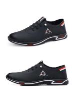 Zapatos casuales para hombre, antideslizantes de cuero PU blanco, zapatos de estilo para caminar al aire libre a bajo precio - details 3