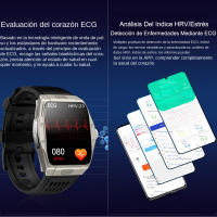 Reloj inteligente para hombre, medición de azúcar en sangre, oxígeno en sangre,presión arterial, frecuencia cardíaca, 2024 - details 1