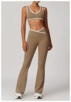 Conjunto de Yoga de 2 Piezas Trajes de Entrenamiento de Poliéster para Fitness - details 36