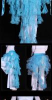 Pañuelo brillante para el vientre, falda triangular de zorro con cinturón de borlas, traje de práctica de danza, cadena de cintura TRE - details 11