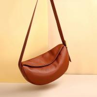 Bolso de hombro de piel auténtica para mujer, bandolera de piel de vaca con media luna, marca de lujo a la moda, 100% - details 14