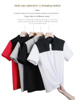 POLO de manga corta ultrafino para deportes al aire libre, camiseta de entrenamiento de Golf, transpirable, informal, Color cont - details 2