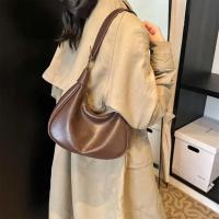Bolso de Hombro para Mujer con Cremallera, Bolso de Media Luna, Piel Sintética de PU, Bolso Tipo Hobo para Viaje - details 7