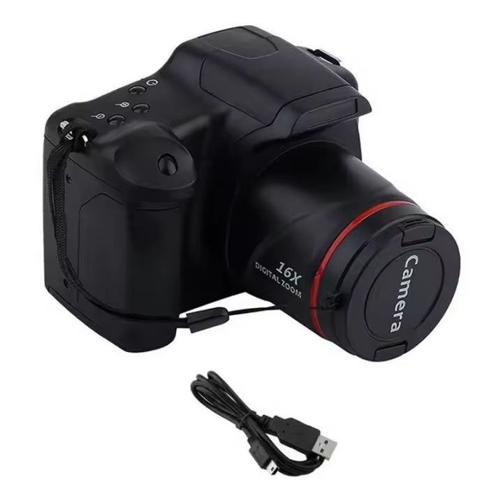 Cámara SLR HD 1080P con Zoom Digital 16X Grabación de Vlog Portátil para Viajes Anti-Oscilación - 1
