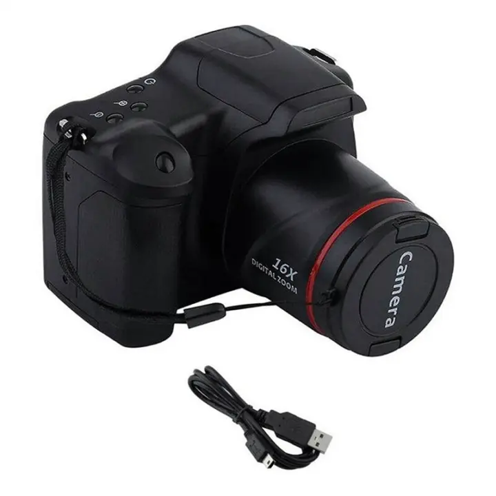 Cámara SLR HD 1080P con Zoom Digital 16X Grabación de Vlog Portátil para Viajes Anti-Oscilación - 1