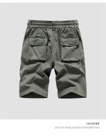 Pantalones Cortos de Trabajo Militar Verde Moda de Verano Casual para Hombres - details 3