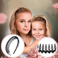 Diadema de plástico antideslizante para mujeres EWENSOO set de 4 piezas fácil de peinar accesorios para el cabello diademas - details 8