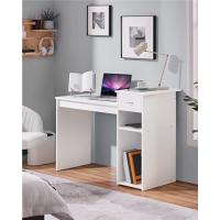 Mesa de Ordenador Mesa Escritorio PC con Cajón con 4 Ruedas para Hogar o Oficina 56x51x79cm Negro - details 2