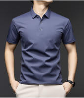Polo de Hombre de Manga Corta Cuello Corto, Seda de Hielo, Transpirable, Amigable con la Piel, Tendencia - details 3