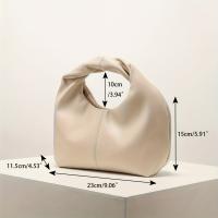 Bolso Satchel de nicho de moda para mujer, Bolso pequeño con correa trenzada, bolso clásico de Color sólido para uso diario - details 2