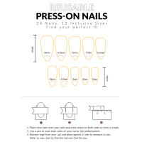 Uñas Postizas de Longa Duración Seguras y Impermeables Arte de Uñas Profesional para Suministros de Salón - details 3