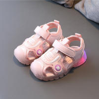 Sandalias planas con luces LED para niños y niñas, zapatos informales luminosos de araña, zapatos deportivos transpirables de verano para bebés - details 12