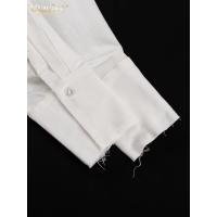 Conjunto de Moda de Lino Blanco Elegante Camisa de Manga Larga y Pantalones Anchos con Cintura Media Estilo Streetwear para Mujeres 2024 - details 10