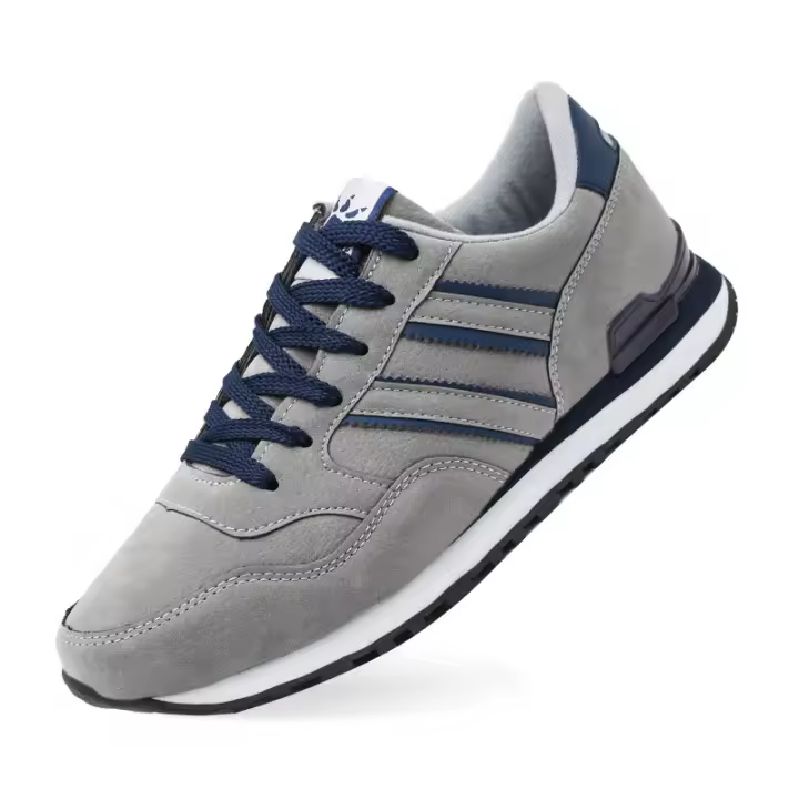 Zapatillas de Hombre de Cuero Deportivo Zapatos de Correr Antideslizantes Cómodas y Transpirables - 1