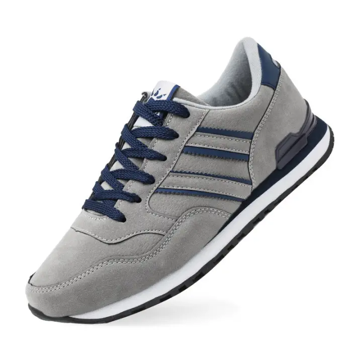 Zapatillas de Hombre de Cuero Deportivo Zapatos de Correr Antideslizantes Cómodas y Transpirables - 1