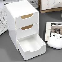 Mini organizador de cajones elegante de 3 niveles para escritorio, perfecto para suministros de oficina, joyería, cosméticos, almacenamiento, organizador de escritorio - details 0