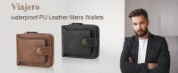Cartera para Hombre con Tornillo y Hebilla Monedero de Múltiples Compartimentos con Ventanas de Identificación para Tarjetas, Efectivo y Monedas - details 0