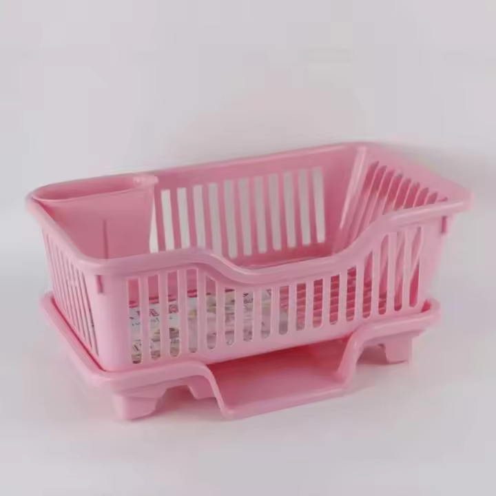 Organizador de Cocina Estante de Secado de Platos con Tabla de Drenaje - 1