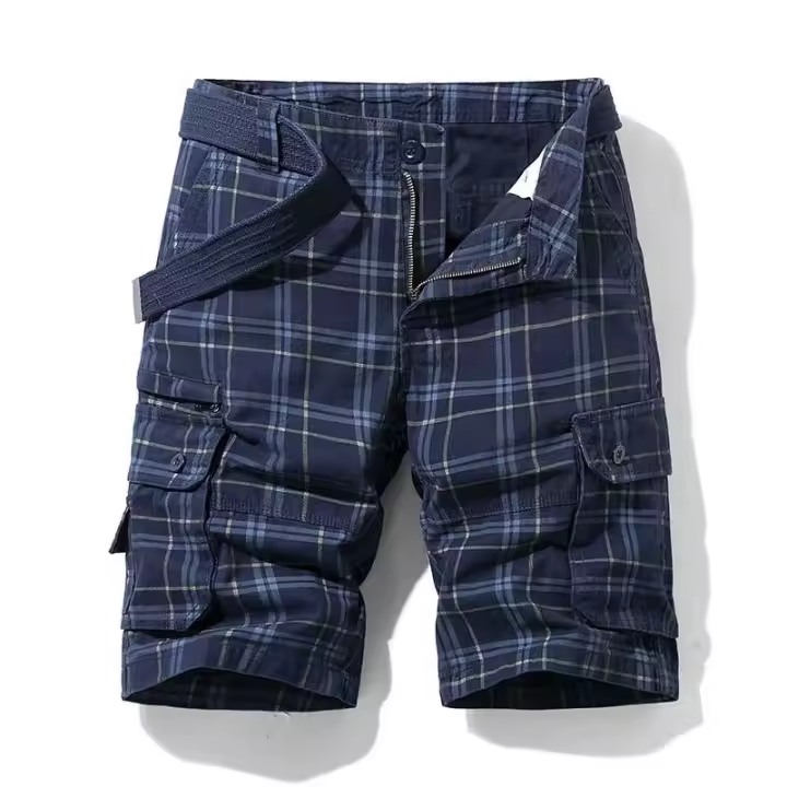 Pantalones Cortos de Verano para Hombres Ropa Deportiva Suelta con Múltiples Bolsillos - 1