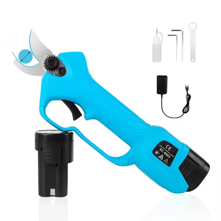 Tijeras de podar eléctricas inalámbricas, podadora de ramas con poste de extensión, SC-8603, 16,8 V - 1