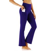 Pantalones de Camping de Moda Cintura Alta Elástica con Bolsillo Ropa Ajustada para Yoga y Gimnasio - details 3