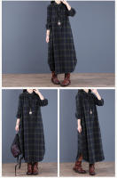 Vestido Vestido de Largo Medio con Cuello de Cáñamo Edición Coreana Otoño 2024 - details 5