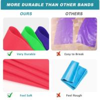 Banda de Resistencia de Yoga Pilates para Entrenamiento y Estiramiento Físico Banda Elástica de Ejercicio para Baja del Cuerpo Uso en Terapia Física y Ejercicios en Casa - details 2