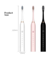 Cepillo de dientes eléctrico sónico recargable por USB, resistente al agua, blanqueamiento inteligente, limpieza automática ultrasónica de dientes - details 15