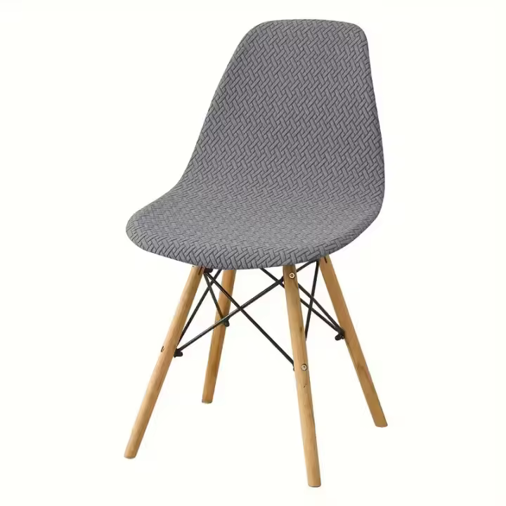 Funda elástica para silla de comedor, funda de asiento sin brazos, Color sólido, boda, Hotel, banquete, 1 unidad - 1