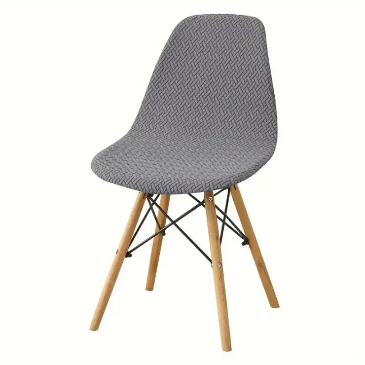 Funda elástica para silla de comedor, funda de asiento sin brazos, Color sólido, boda, Hotel, banquete, 1 unidad - 1