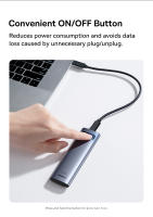 Baseus M2 NVMe SATA Dual Protocol 10Gbps M.2 a USB Tipo C 3.2 Caja de Hard Drives Externos Portátiles para Almacenamiento de Datos - details 5