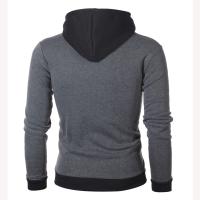 Nueva chaqueta deportiva para hombre, suéter con capucha y cremallera doble, chaqueta informal tipo cárdigan - details 8