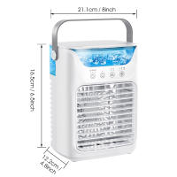 Enfriador de aire USB pequeño, mini enfriador de aire, aire acondicionado personal de 3 velocidades, 700 ml, tanque de agua grande - details 12